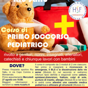 Corso Primo Soccorso Pediatrico - 1 modulo